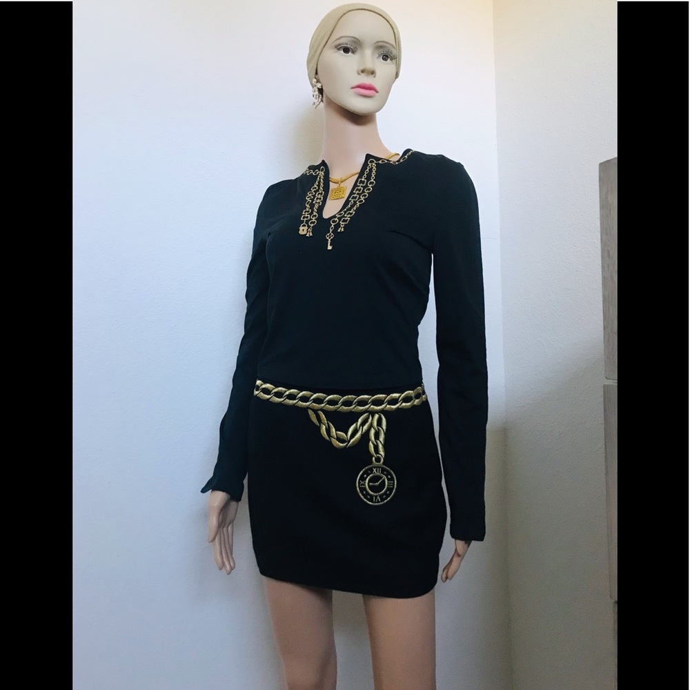 ESCADA stunning   authentic small skirt+top  mint rare